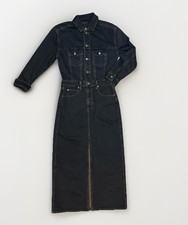Universal Thread Long Sleeve Denim Maxi Dress - Black Wash Size 4