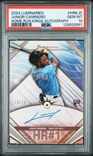 2024 Topps Luminaries - Junior Caminero - RC Home Run Kings On-Card Auto /25