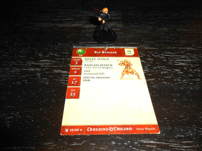 Elf Stalker D&D Miniature Underdark mini Dungeons Dragons Pathfinder rogue