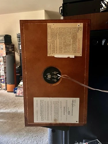 Vintage Acoustic Research AR6 Speakers New Surround, Clean Cabinets Beautiful image 5