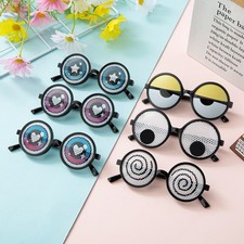 Funny glitter glasses made of PC material suitable for kids and adult parties