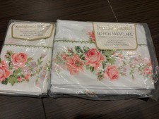 Springmaid Vintage Double Flat Sheet Set with 2 Cases Rose New In package