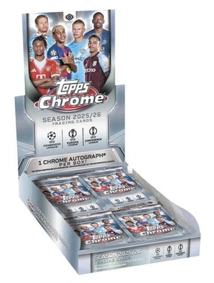 Topps Chrome UEFA Club Competitions UCC 2025/26 Hobby Box  NEU OVP