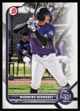 2022 Bowman Draft Warming Bernabel #BD-179 BASEBALL Colorado Rockies