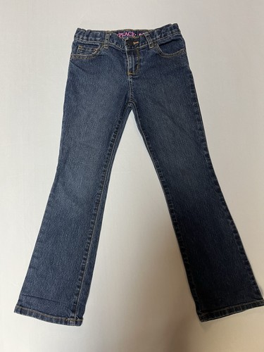 2 Pair Of The Childrens Place Bootcut Jeans Size 8 Adjustable Waist - Picture 2 of 14
