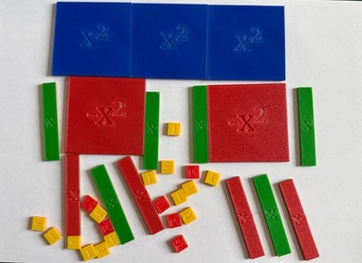 Algebra Fliesen doppelseitig 35 Stück Mathematik Homeschool 
