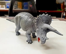 Vintage Safari LTD Triceratops 10 Inch Large Dino Toy Arizona Musuem