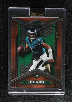 2024 Wild Card Alumination Just The Hits Orange Mirror 36/75 Jalen Hurts 3hd