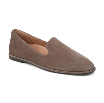 New! Vionic Willa 2.0 Slip on Flat - Driftwood Suede