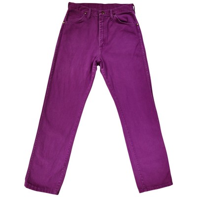 Vintage Wrangler 13MGPG Damen Jeans 90er Größe 14 Lila Hergestellt in USA 100 % Baumwolle
