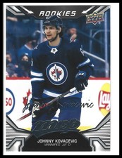 2022-23 Upper Deck MVP #240 Johnny Kovacevic Silver Script Rookies RC