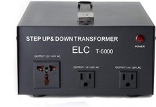 ELC T-5000 5000-Watt Voltage Converter Transformer Step Up/Down 110V/220V