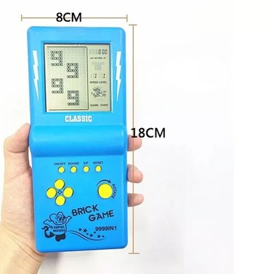 BRICK SPIELKONSOLE HANDHELD ARCADE CLASSIC RETRO CALCULATOR SPIELE BIG LCD SCREEN