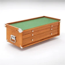 T33973 26" Series 3-Large Drawer Red Oak Mid-Riser