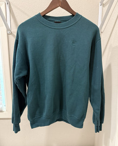 USA Olympic Kids Embroidered Logo Fleece Pullover Crewneck Sweatshirt L Green