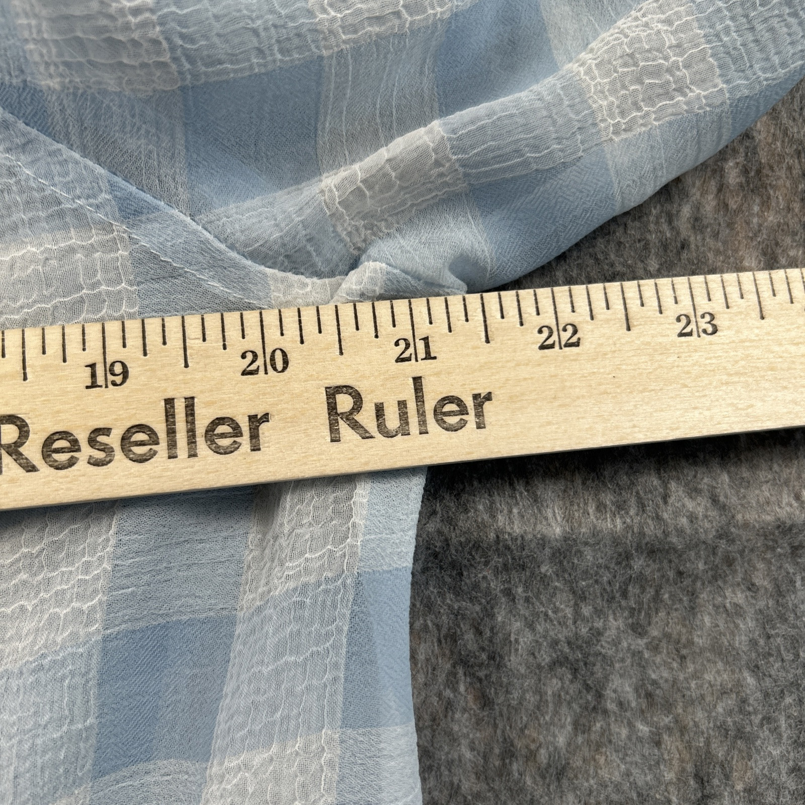 Calvin Klein Women's Sz L Sheer Pink Blue Checker Long Sleeve Blouse Lot of 2 thumbnail 9