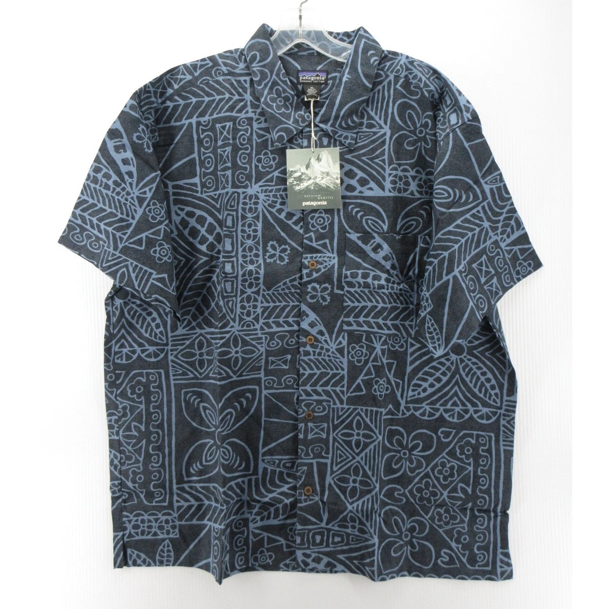 Patagonia Short Sleeve Geometric Casual Button-Down Shirts for Men