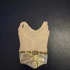 Vintage Barbie Casey Doll Gold Net #1180 Swimsuit 1960s Original Mattel