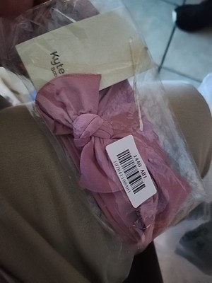NWT Kyte Baby pink Bow Headband 0-3 Months Bamboo B6