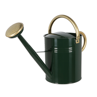 Klassische GießKanne Mit 9,5 Liter Volumen. Englisches Design In GrüN Und Gold