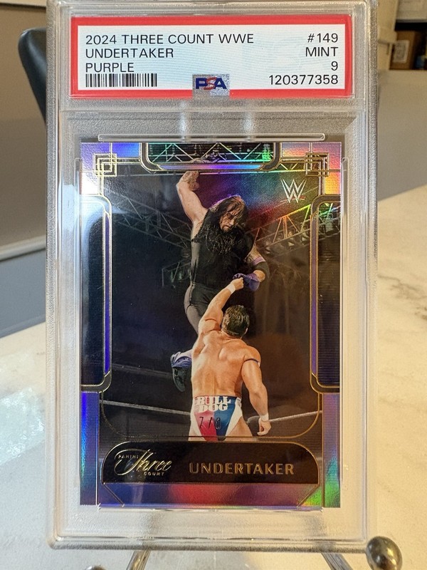 2024 Three Count WWE Undertaker Purple /8 PSA 9