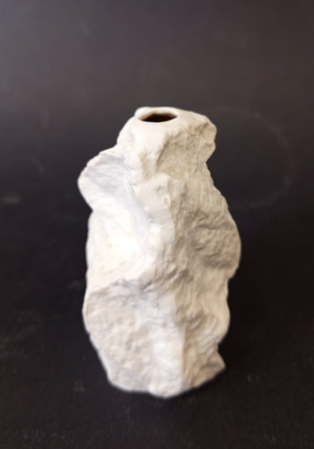♥ ROCK VASE VASO IN CERAMICA ROYAL KPM BAVARIA ROCCIA BIANCA PORCELLANA VINTAGE - Foto 4 di 7