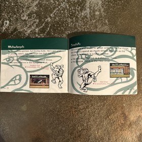 TMNT Teenage Mutant Ninja Turtles Tournament Fighters NES Instruction Booklet