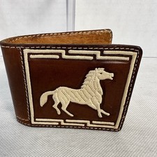 Vintage Men s Genuine Cowhide Leather Handmad...