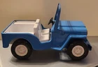 Vintage 1960's Blue & White Tonka Jeep Pressed Steel Made in USA