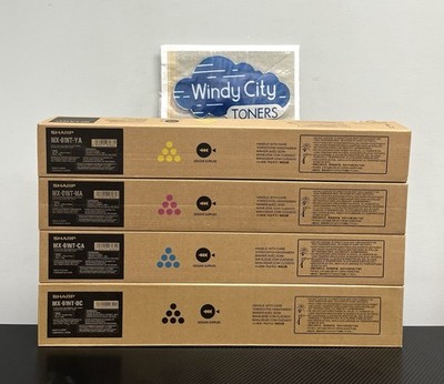 Sharp MX-61NT Toner Cartridge Set KYCM for MX-3071 MX-4051 MX-6071 NEW Contract