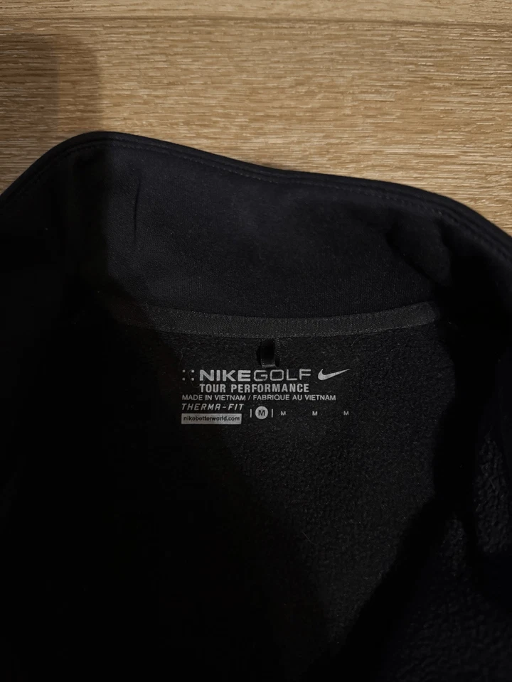 Nike Golf Vest Therma-FIT Tour Performance Sleeveless Zip Black M Pebble Beach - Image 3 of 3