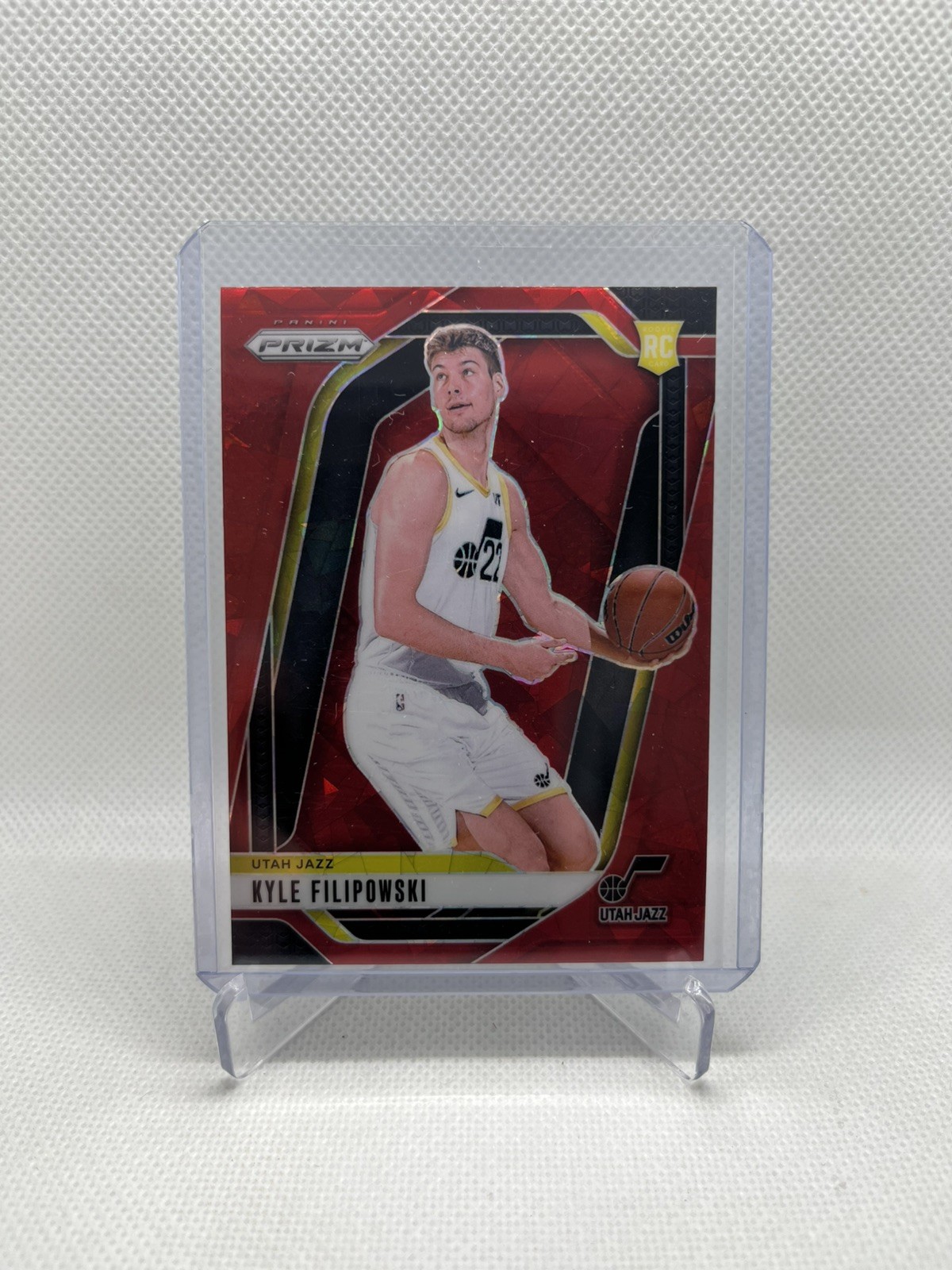 2024-25 Panini Prizm - Kyle Filipowski #263 Red Ice Prizm (RC)