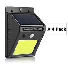 Waterproof 48 LED Solar Power PIR Motion Sensor Wall Light Outdoor Garden Lamp