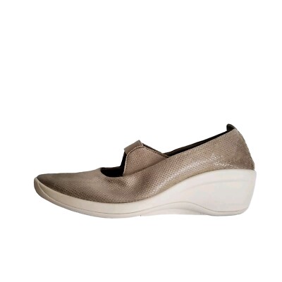 Arcopedico Seina Women 37 Wedge Mary Jane Lytech Vegan Machine Washable 