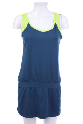 active by Tchibo Kleid S blau lime green