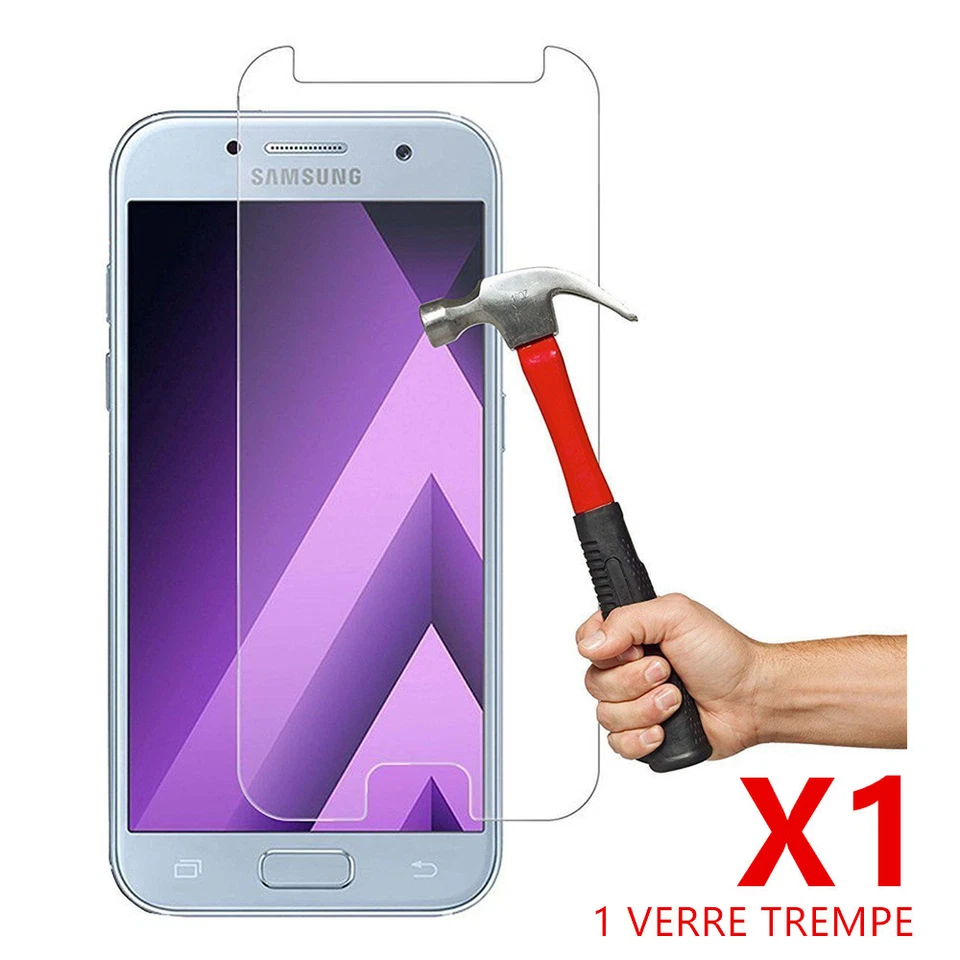 pour Samsung Galaxy A3/A5/A7 2017 film protection écran protecteur verre trempé - Photo 3/4