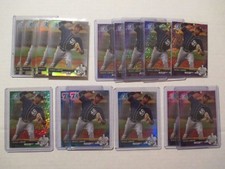 Lot (16) REGGIE LAWSON Padres 2017 Bowman Chrome ALL REFRACTORS w/green blue ++