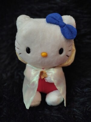 Vintage 2004 Hello Kitty schöner Vampir 6 Zoll Plüsch gebraucht Xlnt Zustand.