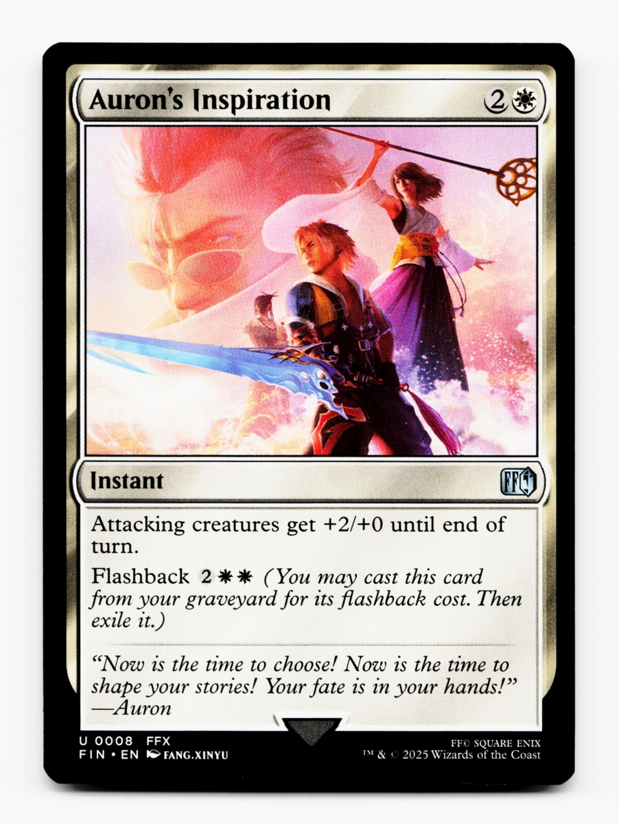 mtg final fantasy auron Auron's Inspiration