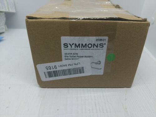Symmons Dia Toilettenpapierhalter – Satin Nickel Finish, Einfach Zu Installieren, Europäisches Design