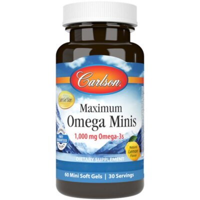 Carlson Labs, Max Omega Minis, 1000mg, 60 Mini Weichkapseln - Blitzversand