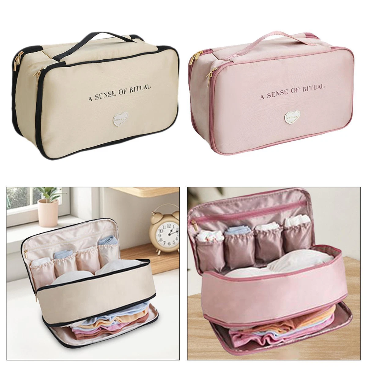 Travel Underwear Organizer Bag Bra Bag for Traveling Lingerie Suitcases