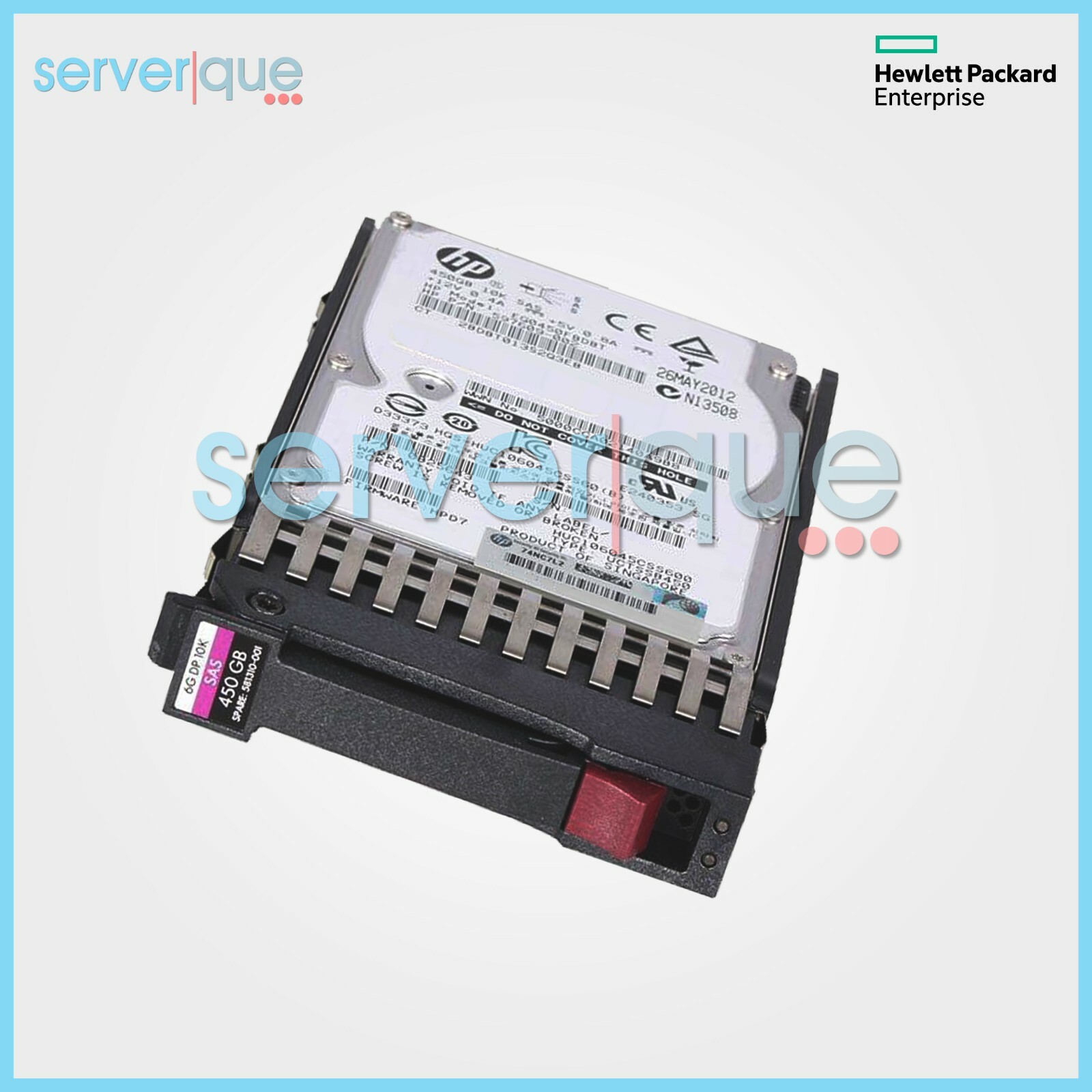 581284-B21 HP 450GB 6G 10K 2.5" SFF Dual Port SAS RPM Hard Drive 581310 ...