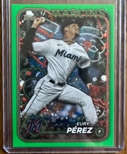 2024 Topps Series 1 - Future Stars #197 Eury Perez Green Parallel 5/5🔥🔥