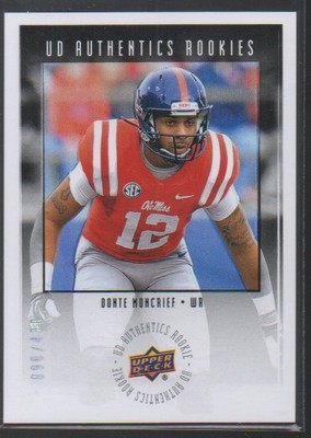 DONTE MONCRIEF 2014 UPPER DECK UD AUTHENTIC ROOKIES CARD #UA-35    /430