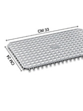 GRIGLIA SALVAPIATTI RETTANGOLARE BIANCA CM 40X25X21.7H  PER LAVELLO BAR PIZZERIA