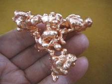 (R600-370) 2.7" solid Copper free form KEWEENAW element metal Michigan sculpture