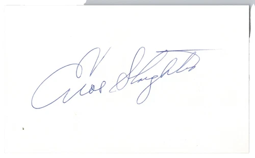 Enos Slaughter Not Authenticated Original Sports Autographed Items