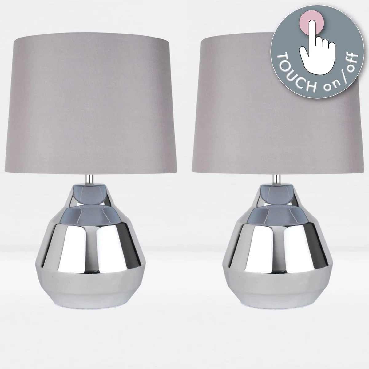 Grey touch hotsell table lamp