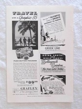 1956 Magazine Advertisement Page For Graflex Graphic 35 Camera  TSS Olympia Ad